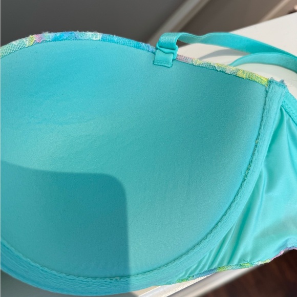 Victoria's Secret Perfect Coverage Multicolor Tie-Dye Bra 36D Tropical Summer - Picture 5 of 10